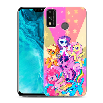 Силиконовый чехол на Huawei Honor 9X Lite с принтом My little pony Дружба чудо