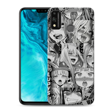 Силиконовый чехол на Huawei Honor 9X Lite с принтом Ahegao Ахегао Аниме