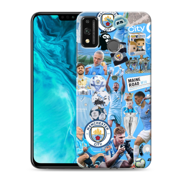 Силиконовый чехол на Huawei Honor 9X Lite с принтом Man City Манчестер Сити