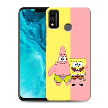 Силиконовый чехол на Huawei Honor 9X Lite с принтом Спанч боб Спанчбоб