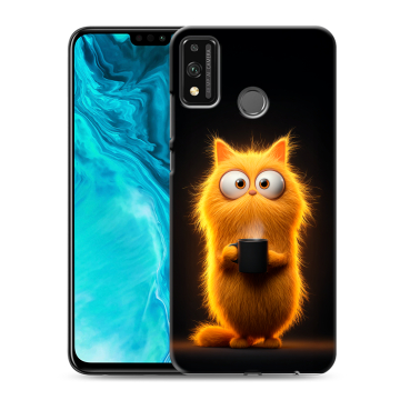 Силиконовый чехол на Huawei Honor 9X Lite с принтом Смешной кот