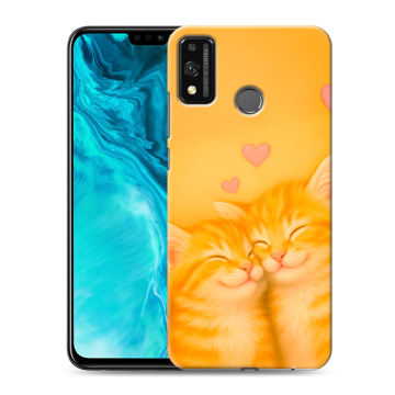 Силиконовый чехол на Huawei Honor 9X Lite с принтом Милые котята