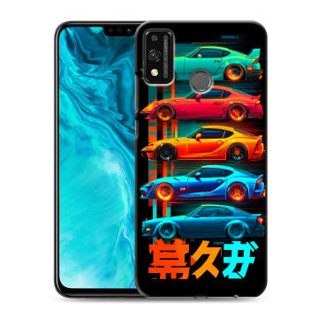 Силиконовый чехол на Huawei Honor 9X Lite с принтом машины тачки