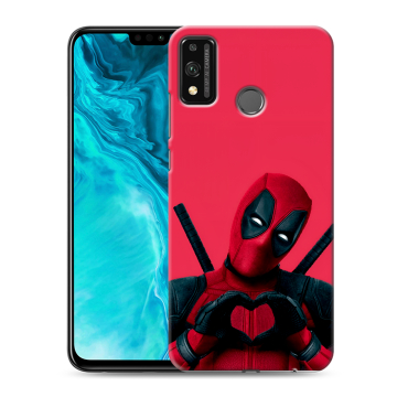 Силиконовый чехол на Huawei Honor 9X Lite с принтом Дедпул Deadpool
