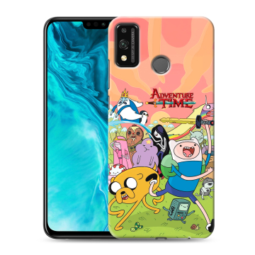 Силиконовый чехол на Huawei Honor 9X Lite с принтом Adventure time Время приключений