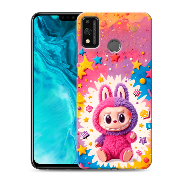 Силиконовый чехол на Huawei Honor 9X Lite с принтом Labubu Лабубу