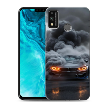 Силиконовый чехол на Huawei Honor 9X Lite с принтом BMW БМВ