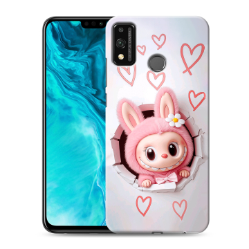 Силиконовый чехол на Huawei Honor 9X Lite с принтом Labubu Лабубу