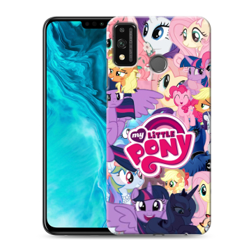 Силиконовый чехол на Huawei Honor 9X Lite с принтом My little pony Дружба чудо
