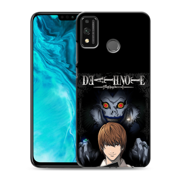 Силиконовый чехол на Huawei Honor 9X Lite с принтом Death note Тетрадь смерти