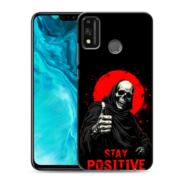 Силиконовый чехол на Huawei Honor 9X Lite с принтом смешной скелет