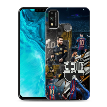 Силиконовый чехол на Huawei Honor 9X Lite с принтом Messi Barcelona