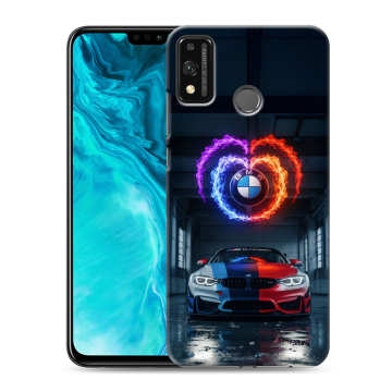 Силиконовый чехол на Huawei Honor 9X Lite с принтом BMW БМВ