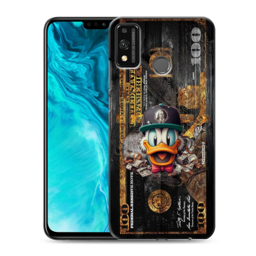 Силиконовый чехол на Huawei Honor 9X Lite с принтом Дональд Дак Доллар