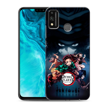 Силиконовый чехол на Huawei Honor 9X Lite с принтом Demon Slayer Клинок рассекающий демонов