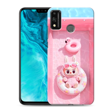 Силиконовый чехол на Huawei Honor 9X Lite с принтом Labubu Лабубу