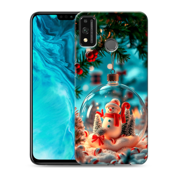 Силиконовый чехол на Huawei Honor 9X Lite с принтом Новый год