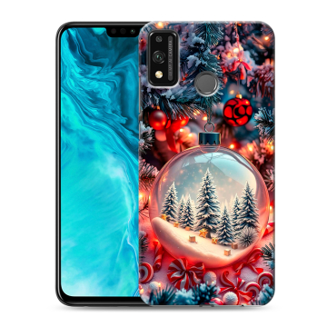 Силиконовый чехол на Huawei Honor 9X Lite с принтом Новый год