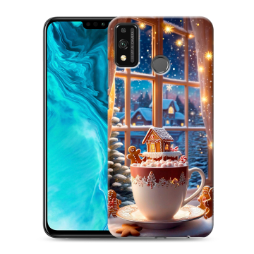 Силиконовый чехол на Huawei Honor 9X Lite с принтом Новый год