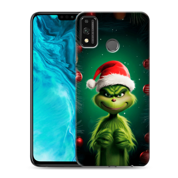 Силиконовый чехол на Huawei Honor 9X Lite с принтом Гринч Новый год Рождество