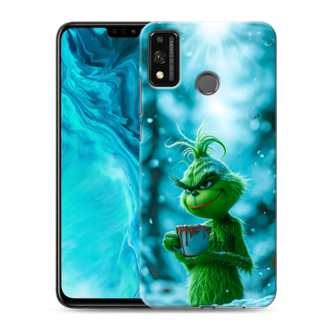 Силиконовый чехол на Huawei Honor 9X Lite с принтом Новый год гринч