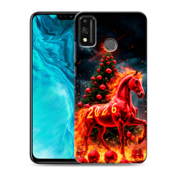 Силиконовый чехол на Huawei Honor 9X Lite с принтом Новый год
