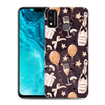 Силиконовый чехол на Huawei Honor 9X Lite с принтом Новый год