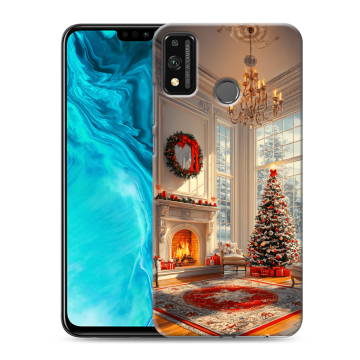 Силиконовый чехол на Huawei Honor 9X Lite с принтом Новый год