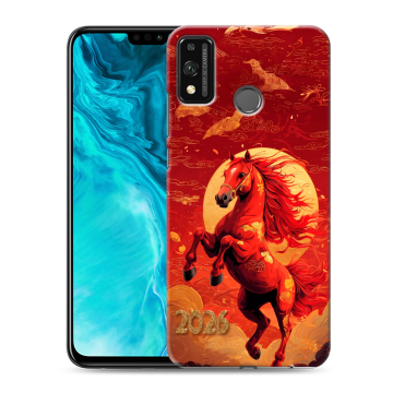 Силиконовый чехол на Huawei Honor 9X Lite с принтом Новый год