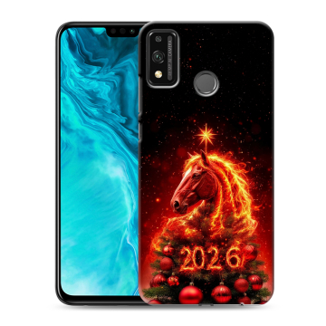 Силиконовый чехол на Huawei Honor 9X Lite с принтом Новый год