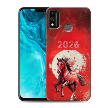 Силиконовый чехол на Huawei Honor 9X Lite с принтом Новый год