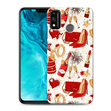 Силиконовый чехол на Huawei Honor 9X Lite с принтом Новый год