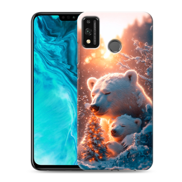 Силиконовый чехол на Huawei Honor 9X Lite с принтом Новый год Силиконовый чехол на Huawei Honor 9X Lite с принтом Новый год