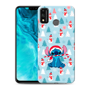 Силиконовый чехол на Huawei Honor 9X Lite с принтом Стич Новый год Силиконовый чехол на Huawei Honor 9X Lite с принтом Стич Новый год