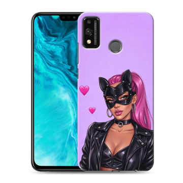 Силиконовый чехол на Huawei Honor 9X Lite с принтом женский