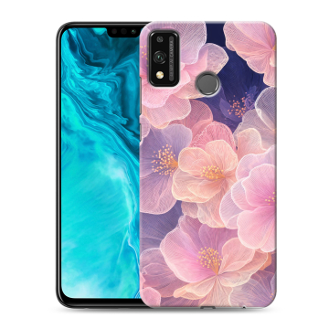 Силиконовый чехол на Huawei Honor 9X Lite с принтом женский