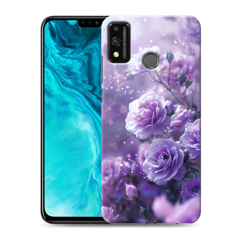 Силиконовый чехол на Huawei Honor 9X Lite с принтом Розы цветы Силиконовый чехол на Huawei Honor 9X Lite с принтом Розы цветы
