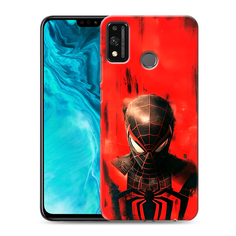 Силиконовый чехол на Huawei Honor 9X Lite с принтом человек паук spiderman Силиконовый чехол на Huawei Honor 9X Lite с принтом человек паук spiderman