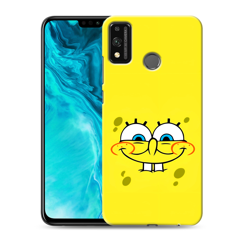 Силиконовый чехол на Huawei Honor 9X Lite с принтом спанчбоб спанч боб Силиконовый чехол на Huawei Honor 9X Lite с принтом спанчбоб спанч боб
