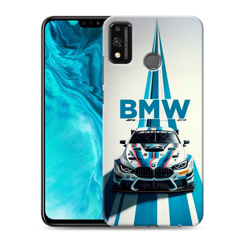 Силиконовый чехол на Huawei Honor 9X Lite с принтом БМВ BMW Силиконовый чехол на Huawei Honor 9X Lite с принтом БМВ BMW
