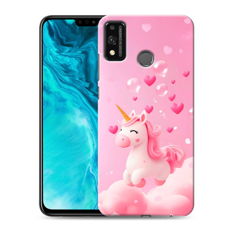 Силиконовый чехол на Huawei Honor 9X Lite с принтом Единорог Силиконовый чехол на Huawei Honor 9X Lite с принтом Единорог