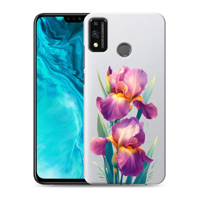Силиконовый чехол на Huawei Honor 9X Lite с принтом Цветы орхидеи Силиконовый чехол на Huawei Honor 9X Lite с принтом Цветы орхидеи