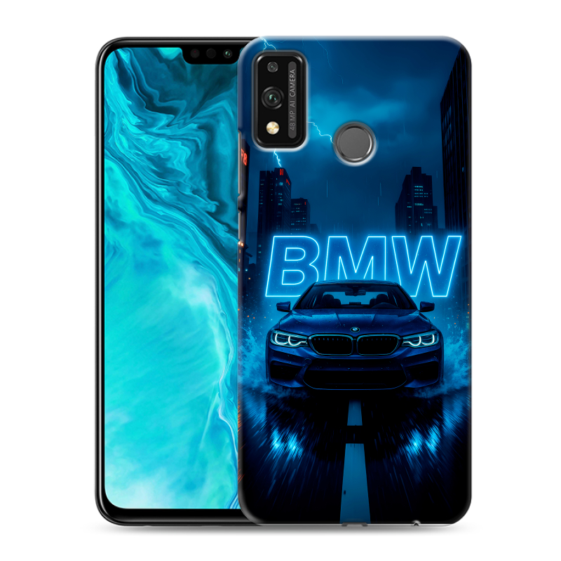 Силиконовый чехол на Huawei Honor 9X Lite с принтом BMW БМВ Силиконовый чехол на Huawei Honor 9X Lite с принтом BMW БМВ