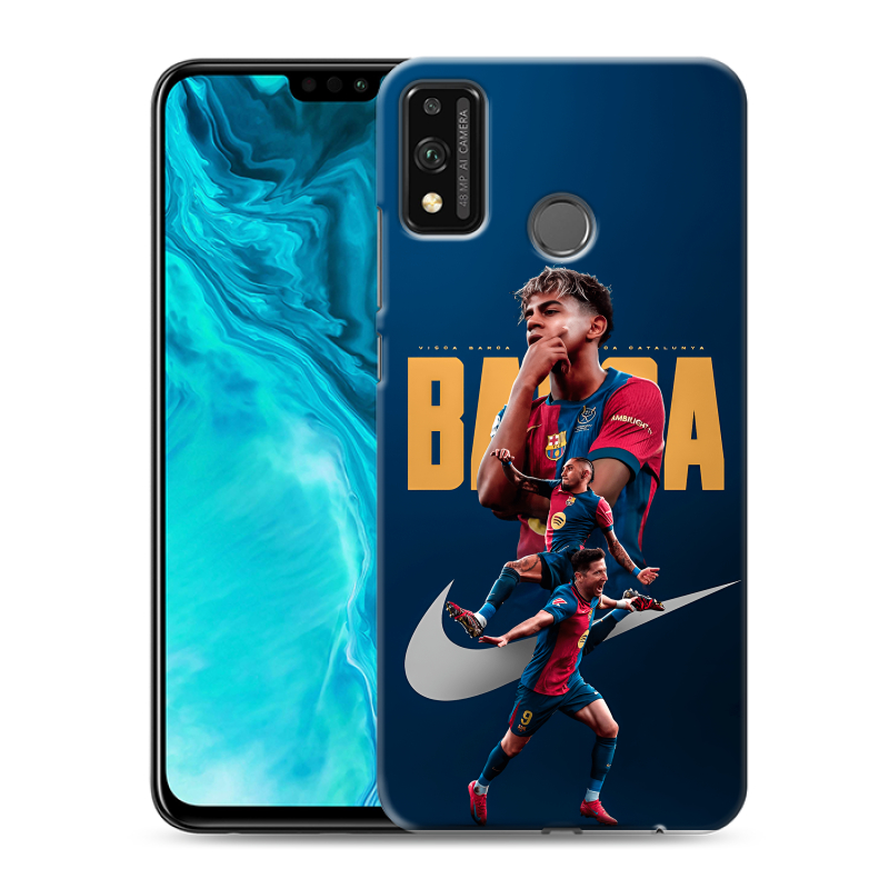 Силиконовый чехол на Huawei Honor 9X Lite с принтом Барселона Barca Yamal Силиконовый чехол на Huawei Honor 9X Lite с принтом Барселона Barca Yamal