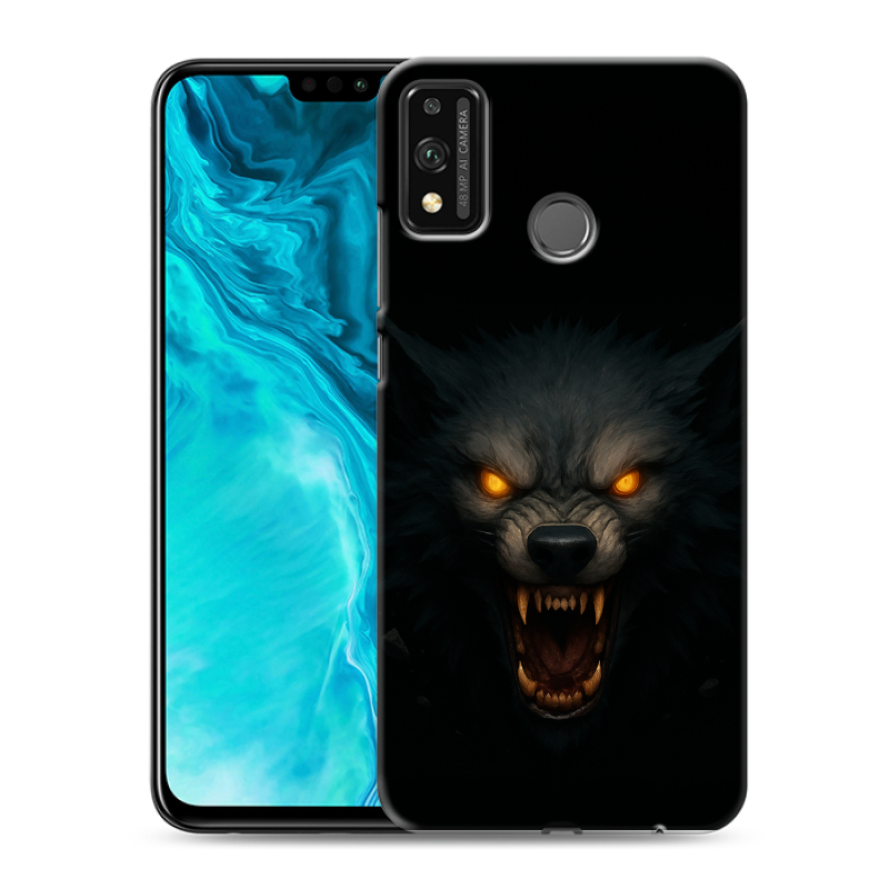 Силиконовый чехол на Huawei Honor 9X Lite с принтом Волк Силиконовый чехол на Huawei Honor 9X Lite с принтом Волк