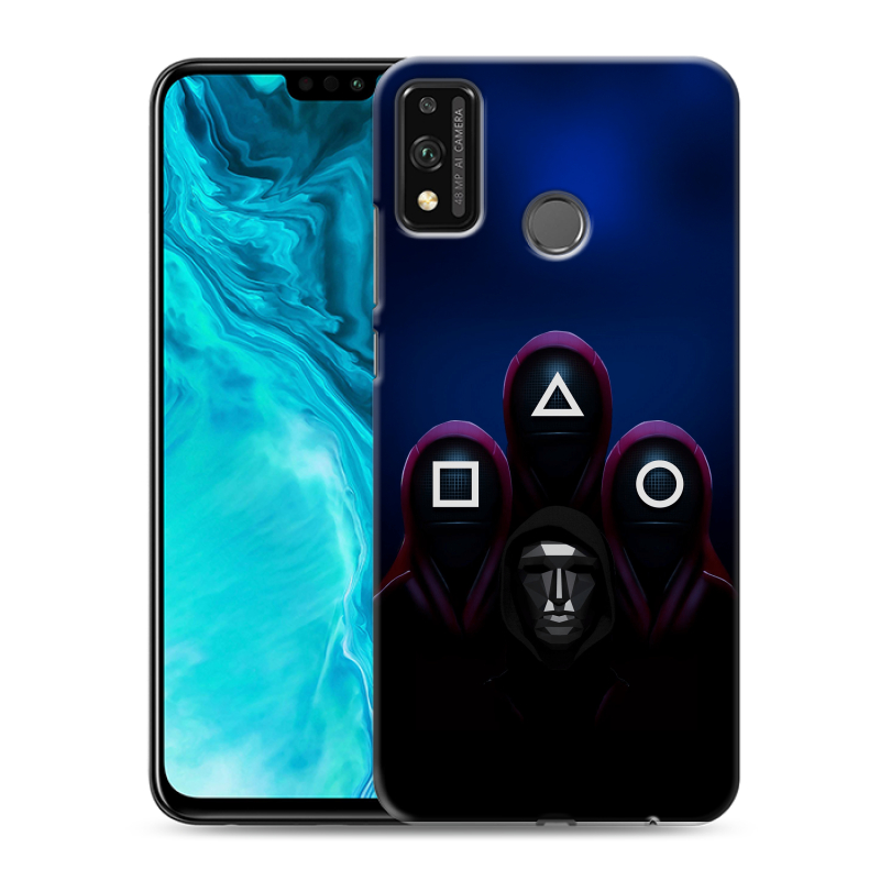 Силиконовый чехол на Huawei Honor 9X Lite с принтом Игра Кальмара Силиконовый чехол на Huawei Honor 9X Lite с принтом Игра Кальмара