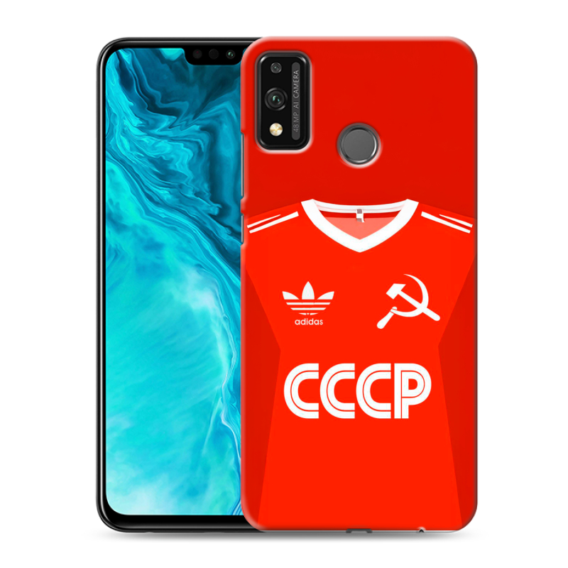 Силиконовый чехол на Huawei Honor 9X Lite с принтом Флаг Герб СССР Силиконовый чехол на Huawei Honor 9X Lite с принтом Флаг Герб СССР