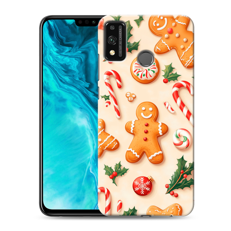 Силиконовый чехол на Huawei Honor 9X Lite с принтом Новый год Силиконовый чехол на Huawei Honor 9X Lite с принтом Новый год
