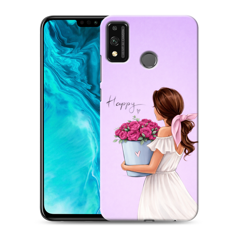 Силиконовый чехол на Huawei Honor 9X Lite с принтом женский Силиконовый чехол на Huawei Honor 9X Lite с принтом женский