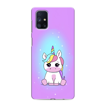 Силиконовый чехол на Samsung Galaxy M51 с принтом Единорог